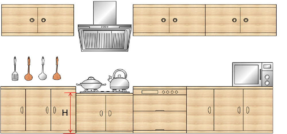 廚房櫥柜爐灶高度